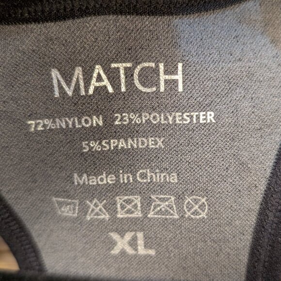 Match Black Sports Bra Size XL - Picture 2 of 4